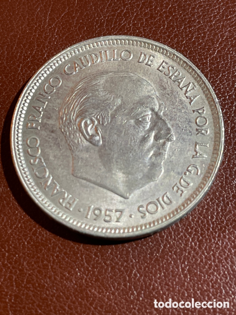 Monedas Franco: 50 ptas Estado espa&ntilde;ol 1957 - Foto 1