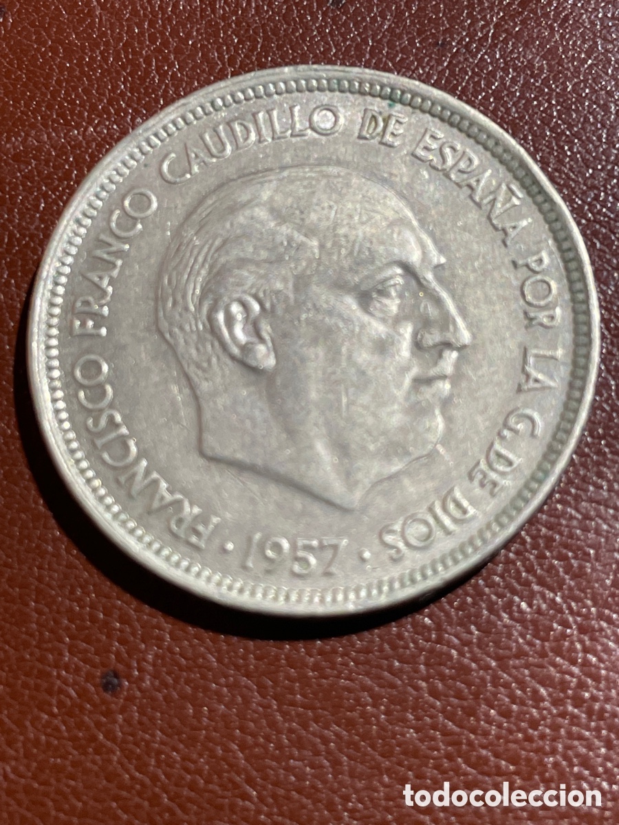 Monedas Franco: 50 ptas Estado espa&ntilde;ol 1957 - Foto 1