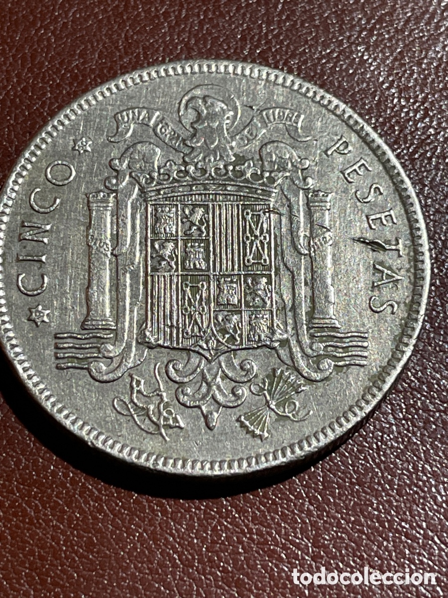Monedas Franco: 5 ptas a&ntilde;o 1949 estrella 50 - Foto 1