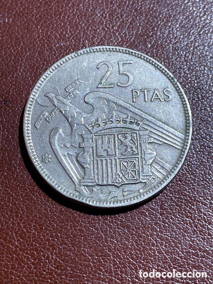 Monedas Franco: 25 ptas 1957 Estado espa&ntilde;ol - Foto 1