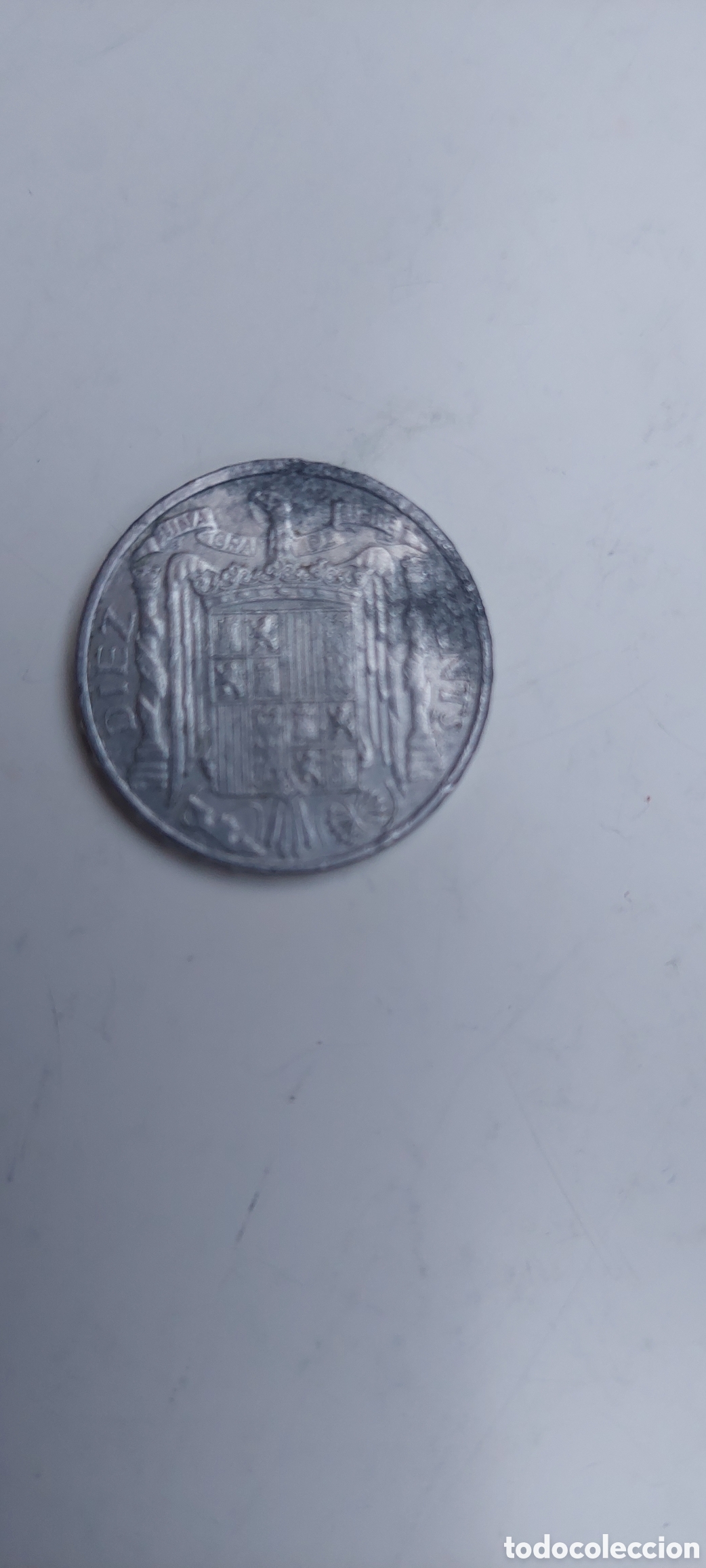 Monedas Franco: Moneda de 10 centimos. - Foto 2