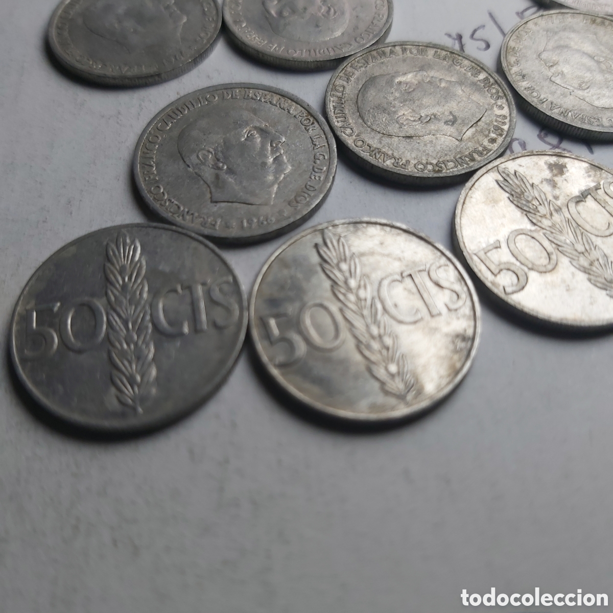 Monedas Franco: 22MONEDAS DE 50 CENTIMOS 1966 - Foto 4