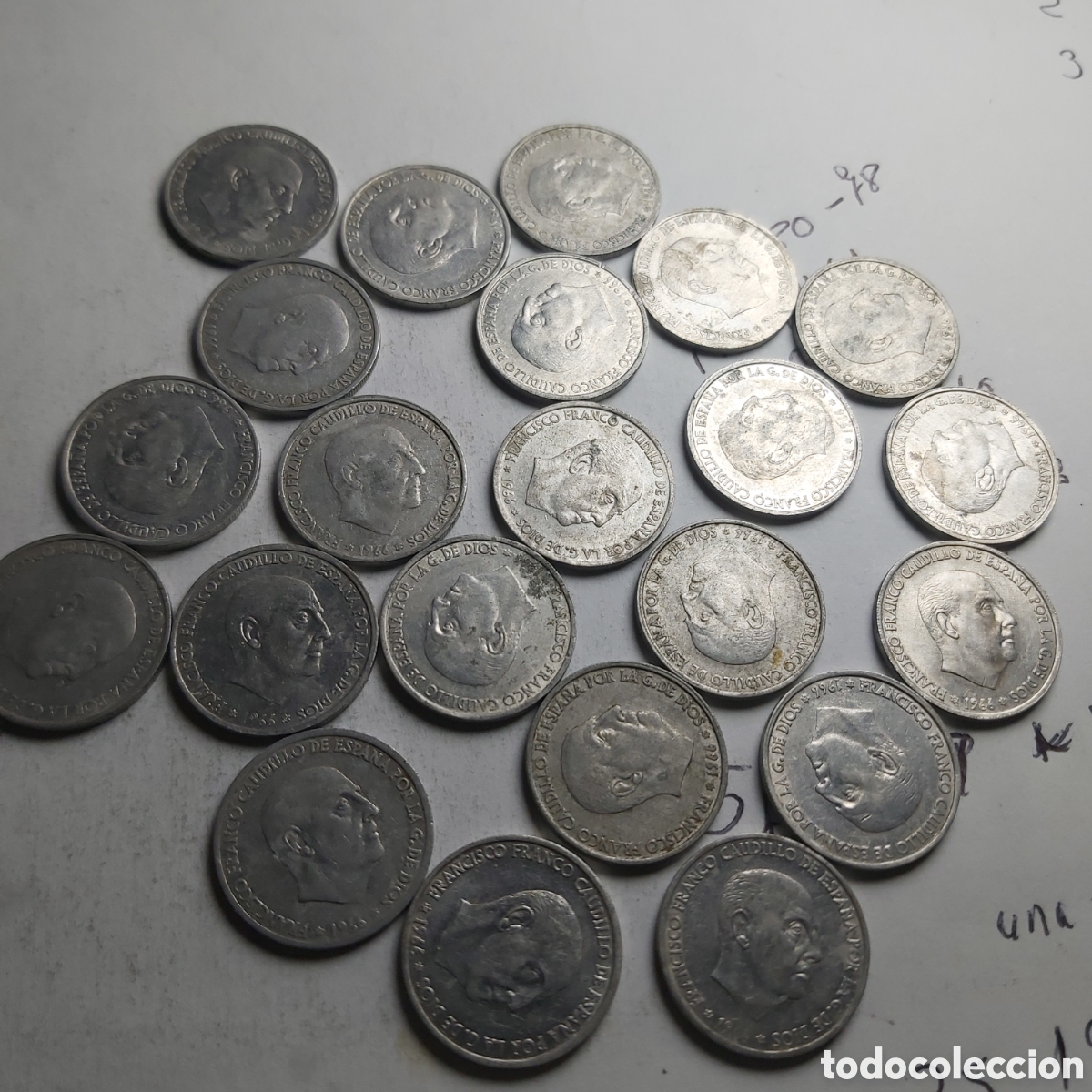Monedas Franco: 22MONEDAS DE 50 CENTIMOS 1966 - Foto 1