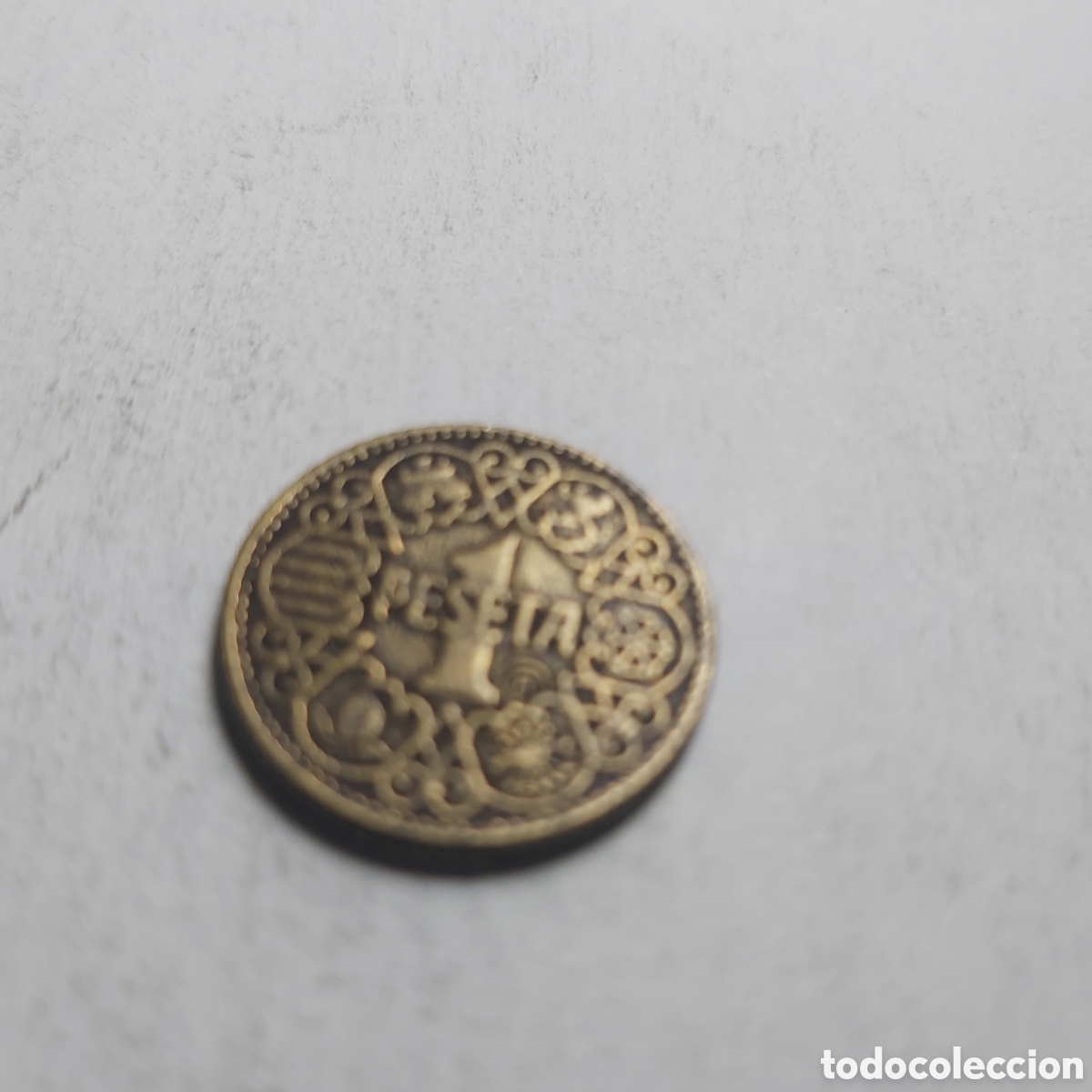 Monedas Franco: MONEDA DE 1 PESETA 1944 - Foto 5