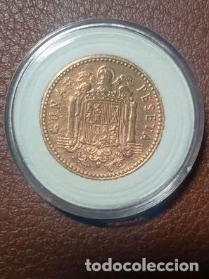 Monedas Franco: MONEDA 1 PESETA 1947 *49, - Foto 3