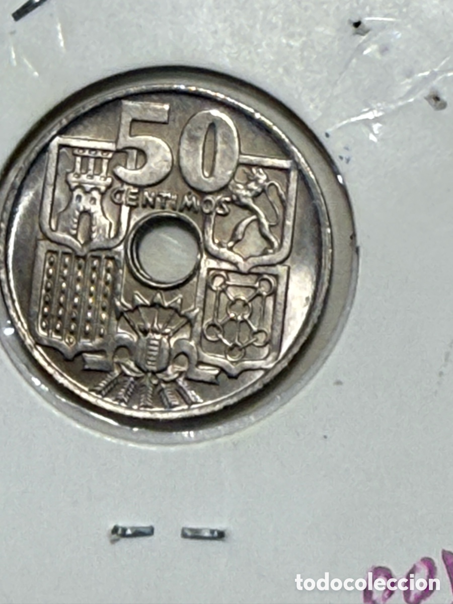 Monedas Franco: 50 CENTIMOS 1963 *64 SIN CIRCULAR - Foto 2
