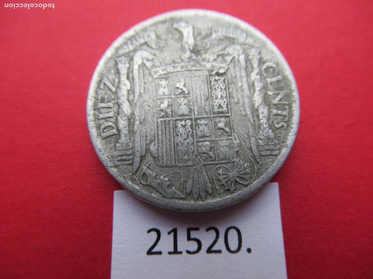 Monedas Franco: Espa&ntilde;a 10 centimos 1940, Franco - Foto 2