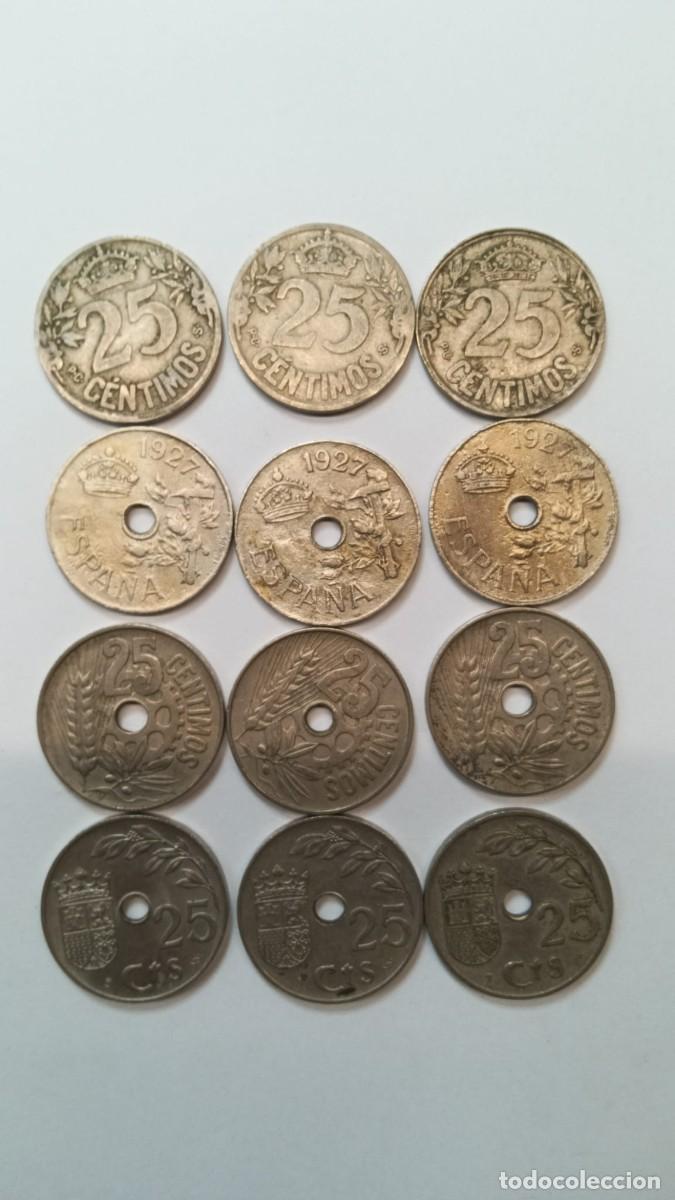Monedas Franco: 12 Monedas de la Rep&uacute;blica y del Estado Espa&ntilde;ol - Foto 2