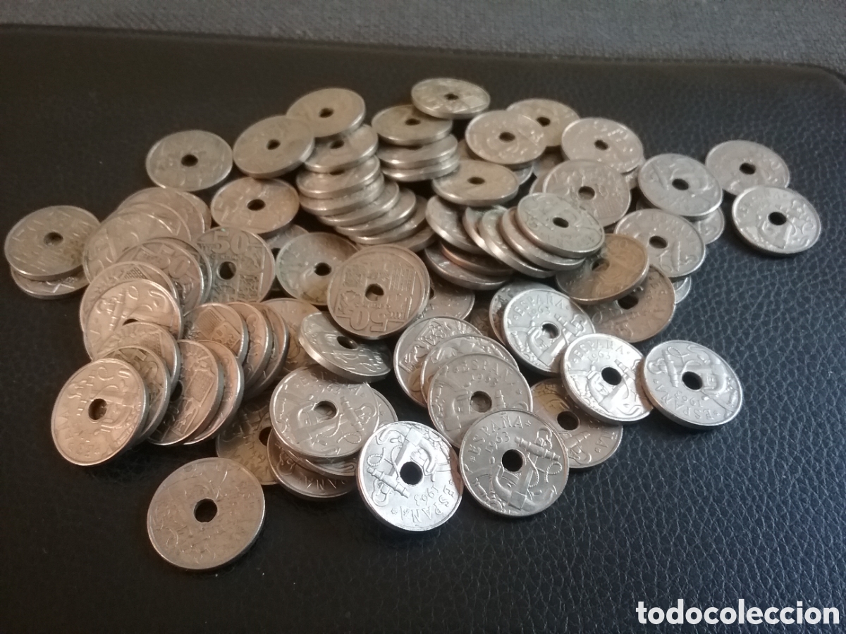 M&uuml;nzen unter Franco: PACK 133 MONEDAS 50 CTS (DOS REALES) A&Ntilde;O 1963