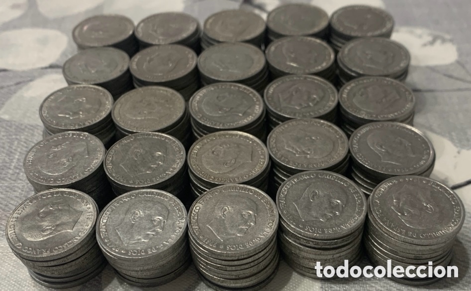 Monedas Franco: 250 monedas de 50 c&eacute;ntimos a&ntilde;o 1966 - Foto 2