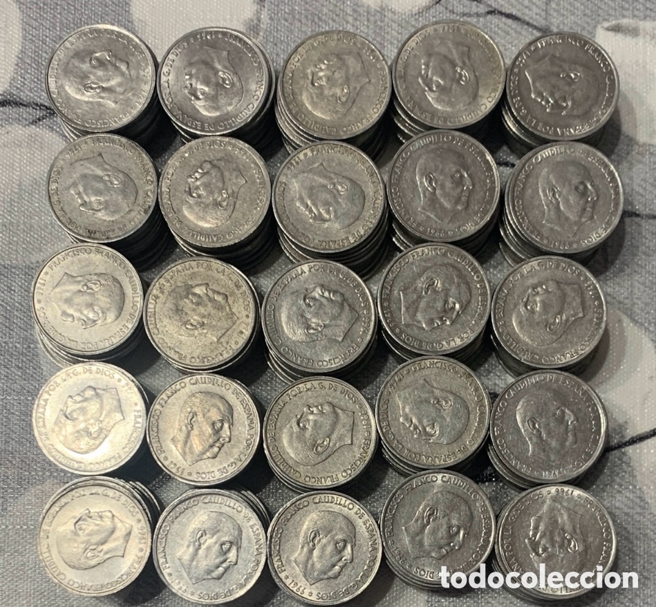 Monedas Franco: 250 monedas de 50 c&eacute;ntimos a&ntilde;o 1966 - Foto 1