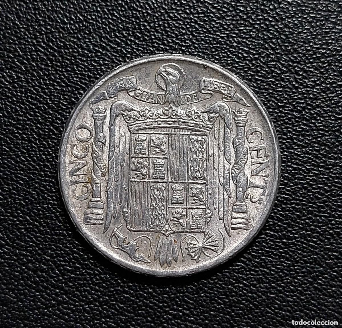 Monedas Franco: Espa&ntilde;a 5 c&eacute;ntimos 1941 (SC) - Foto 2