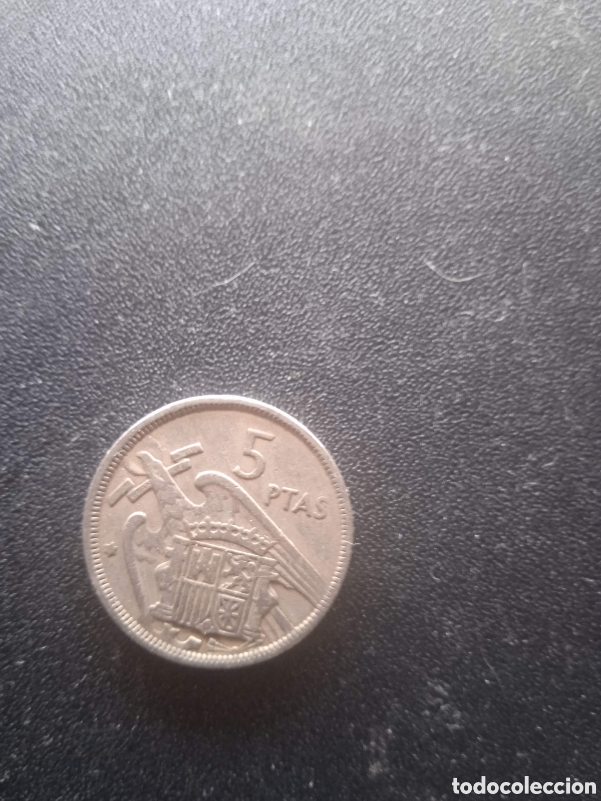Monedas Franco: Monedas de. Cinco PST. - Foto 3