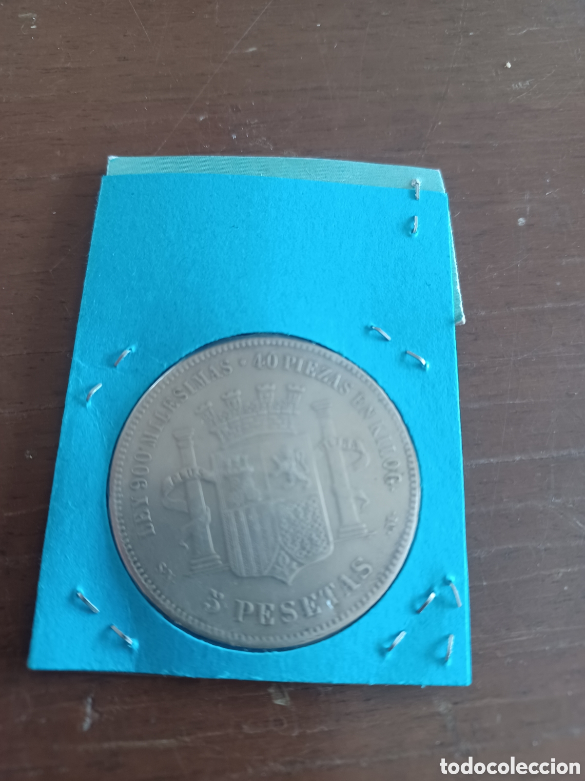 Monedas Franco: Moneda de 5 pesetas a&ntilde;o 1870 - Foto 2