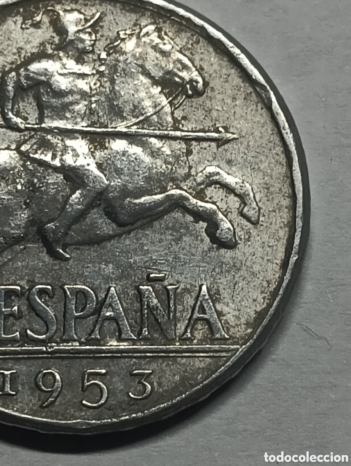 Monedas Franco: Moneda 10 C&eacute;ntimos 1953 - Estado Espa&ntilde;ol - Foto 3