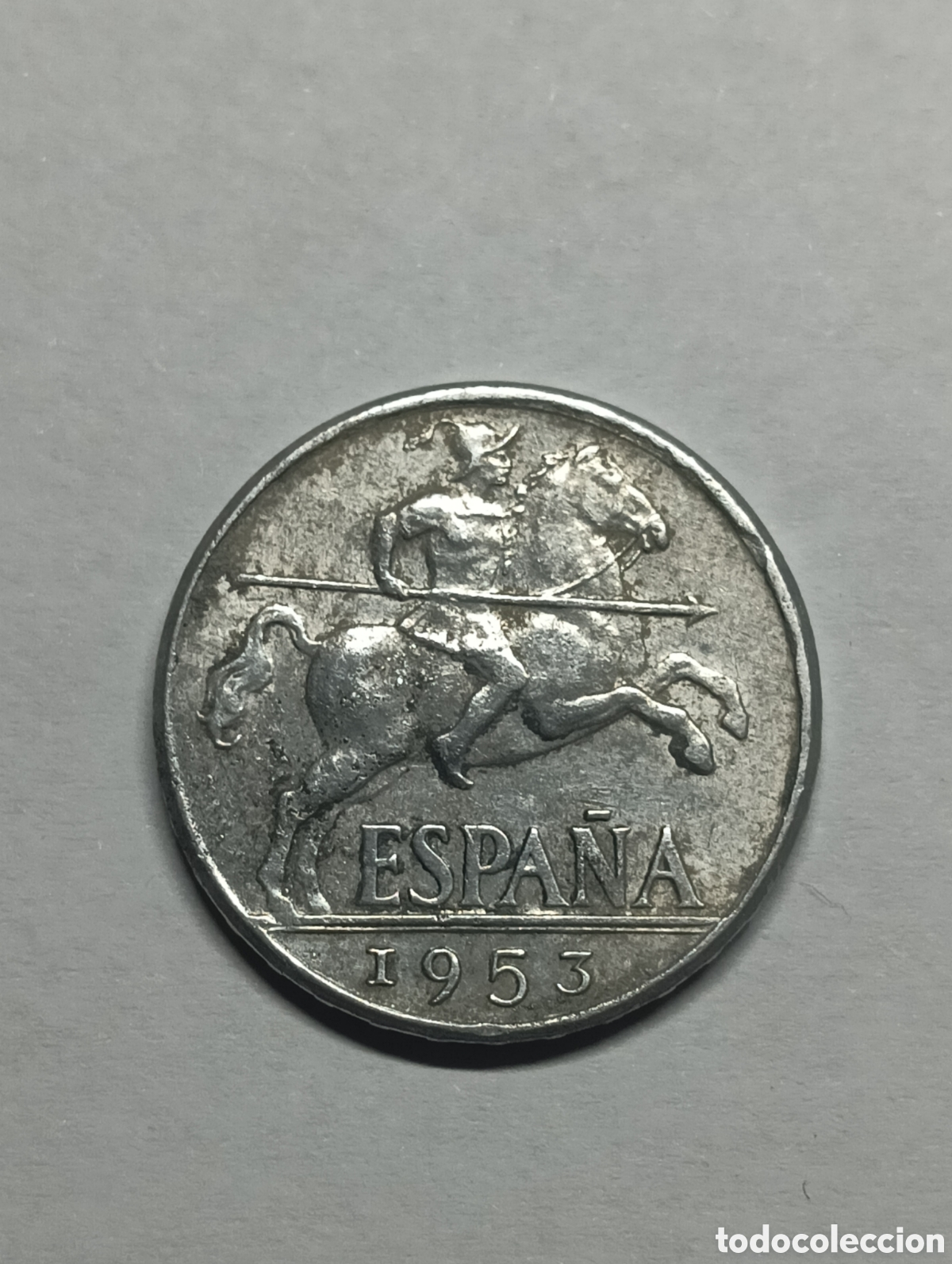 Monedas Franco: Moneda 10 C&eacute;ntimos 1953 - Estado Espa&ntilde;ol - Foto 1