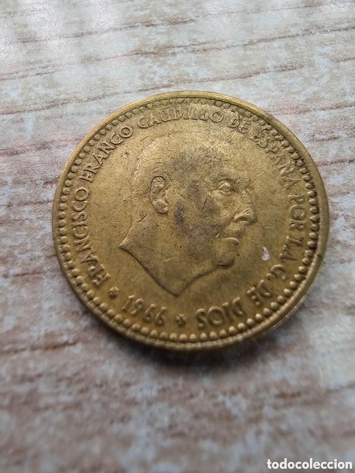 Monedas Franco: 1 Moneda de Peseta del a&ntilde;o 1966 - Foto 2