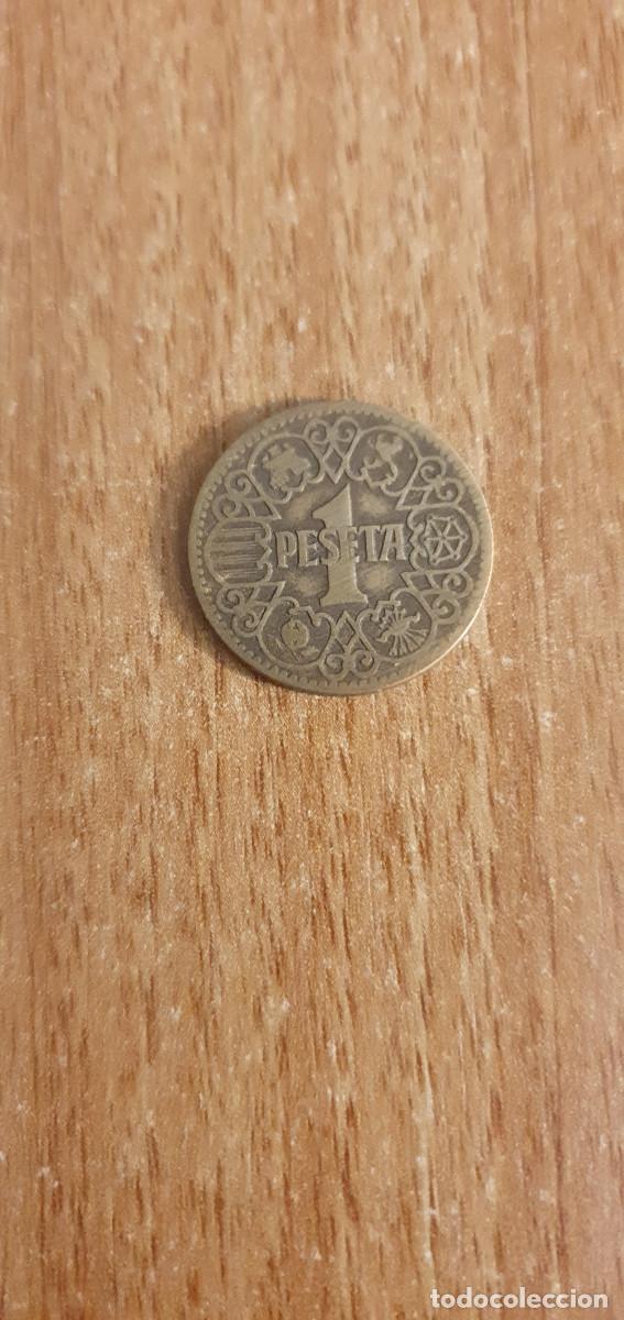 Monedas Franco: MONEDA UNA PESETA, A&Ntilde;O 1944 - Foto 1