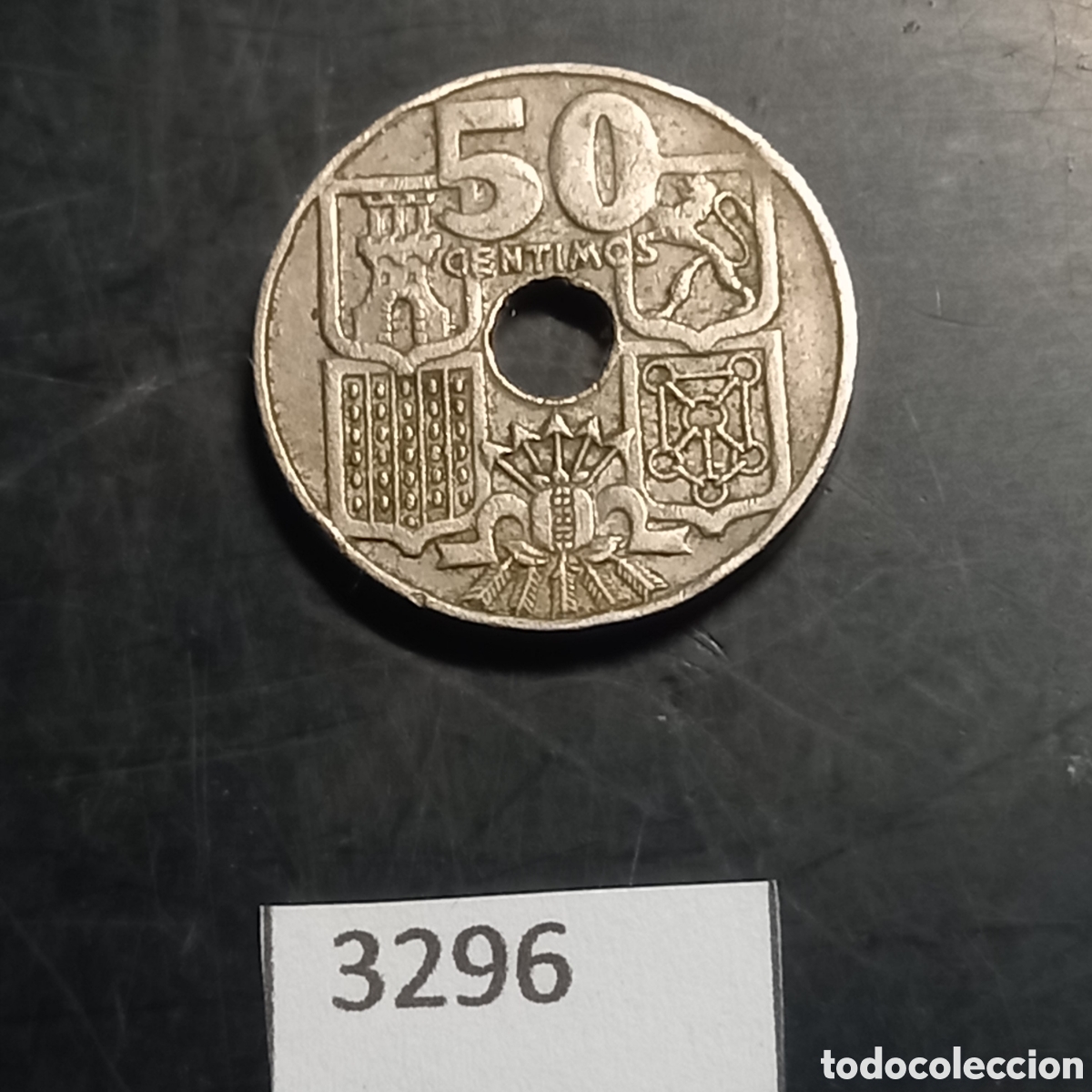 Monedas Franco: Espa&ntilde;a 50 c&eacute;ntimos 1949 *62 - Foto 2