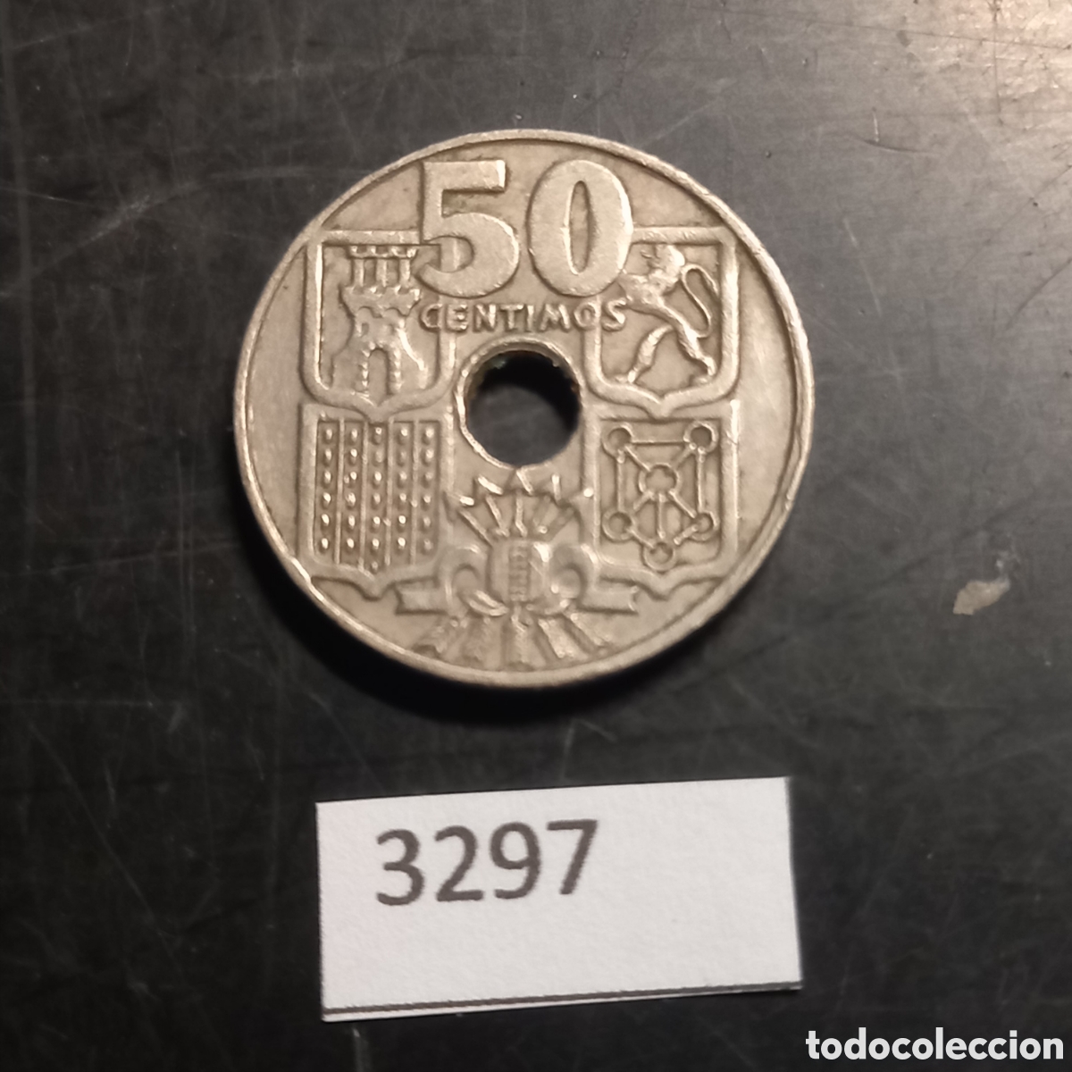 Monedas Franco: Espa&ntilde;a 50 c&eacute;ntimos 1949 *62 - Foto 2