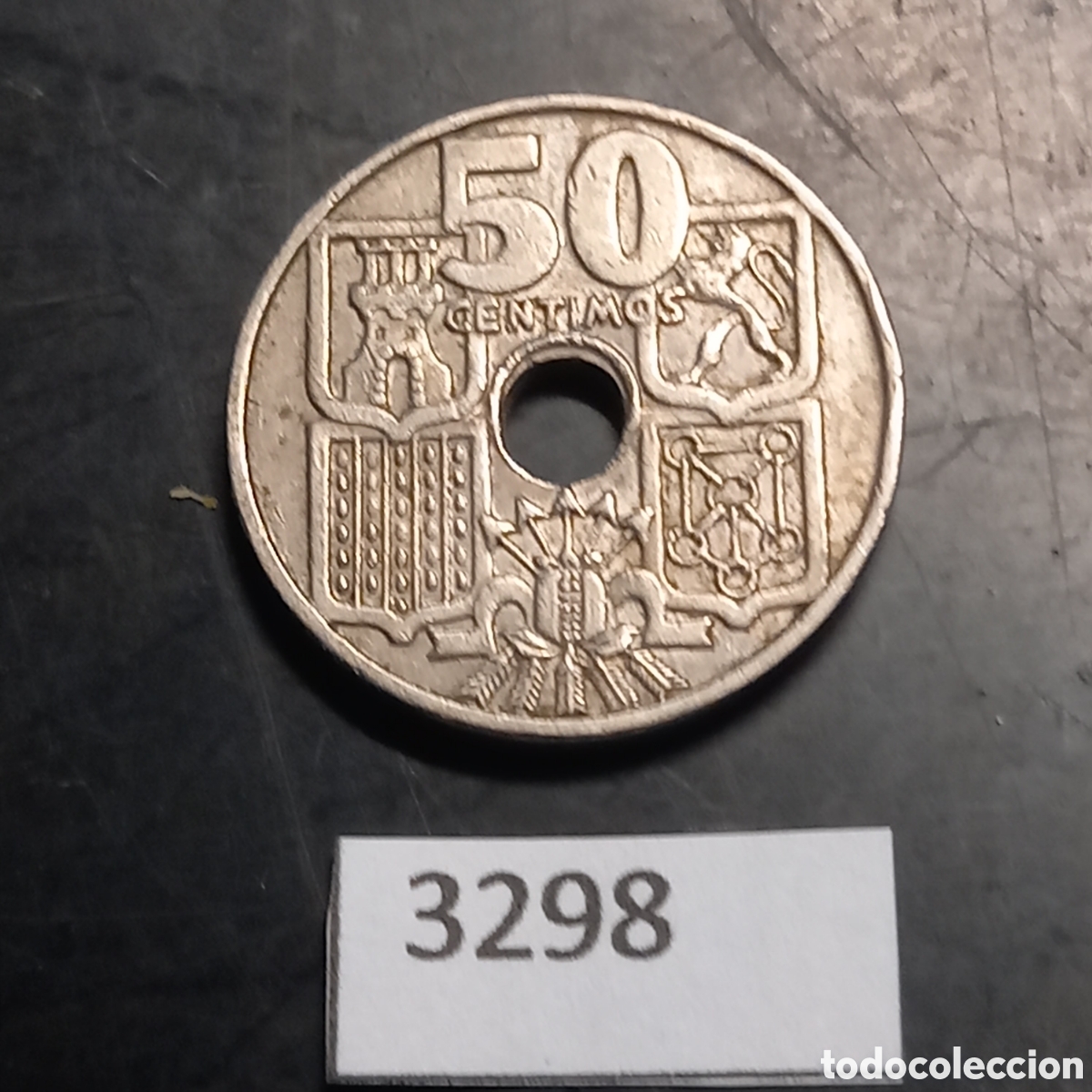 Monedas Franco: Espa&ntilde;a 50 c&eacute;ntimos 1963 *65 - Foto 2