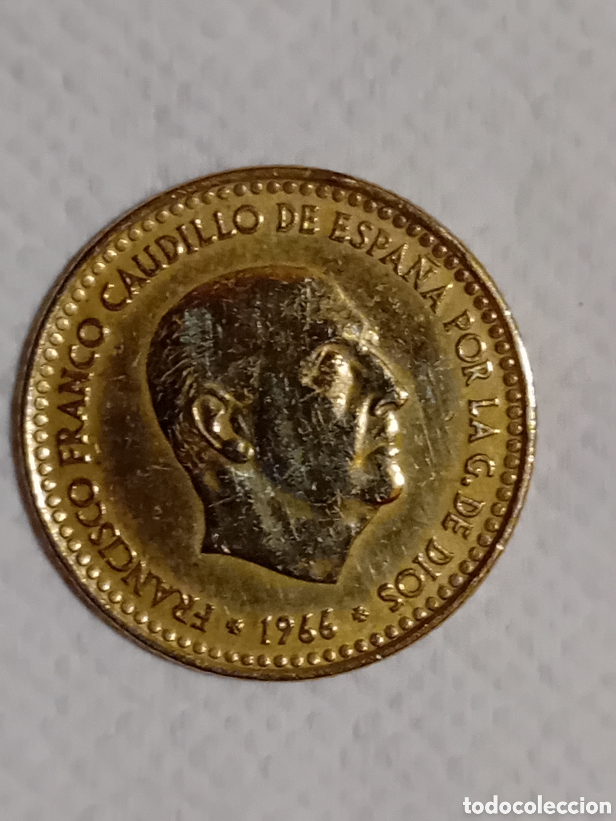 Monedas Franco: Moneda de espa&ntilde;a 1 peseta de 1966. - Foto 1