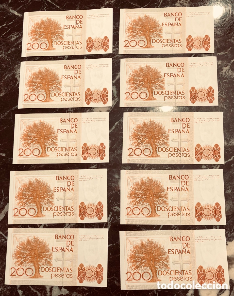 Monedas Franco: Billete de 200 pesetas - Foto 4