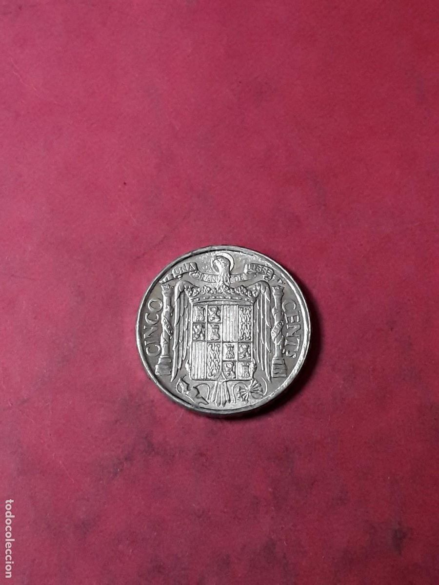 Monedas Franco: 5 CENTIMOS 1941 SIN CIRCULAR.FRANCISCO FRANCO. - Foto 2