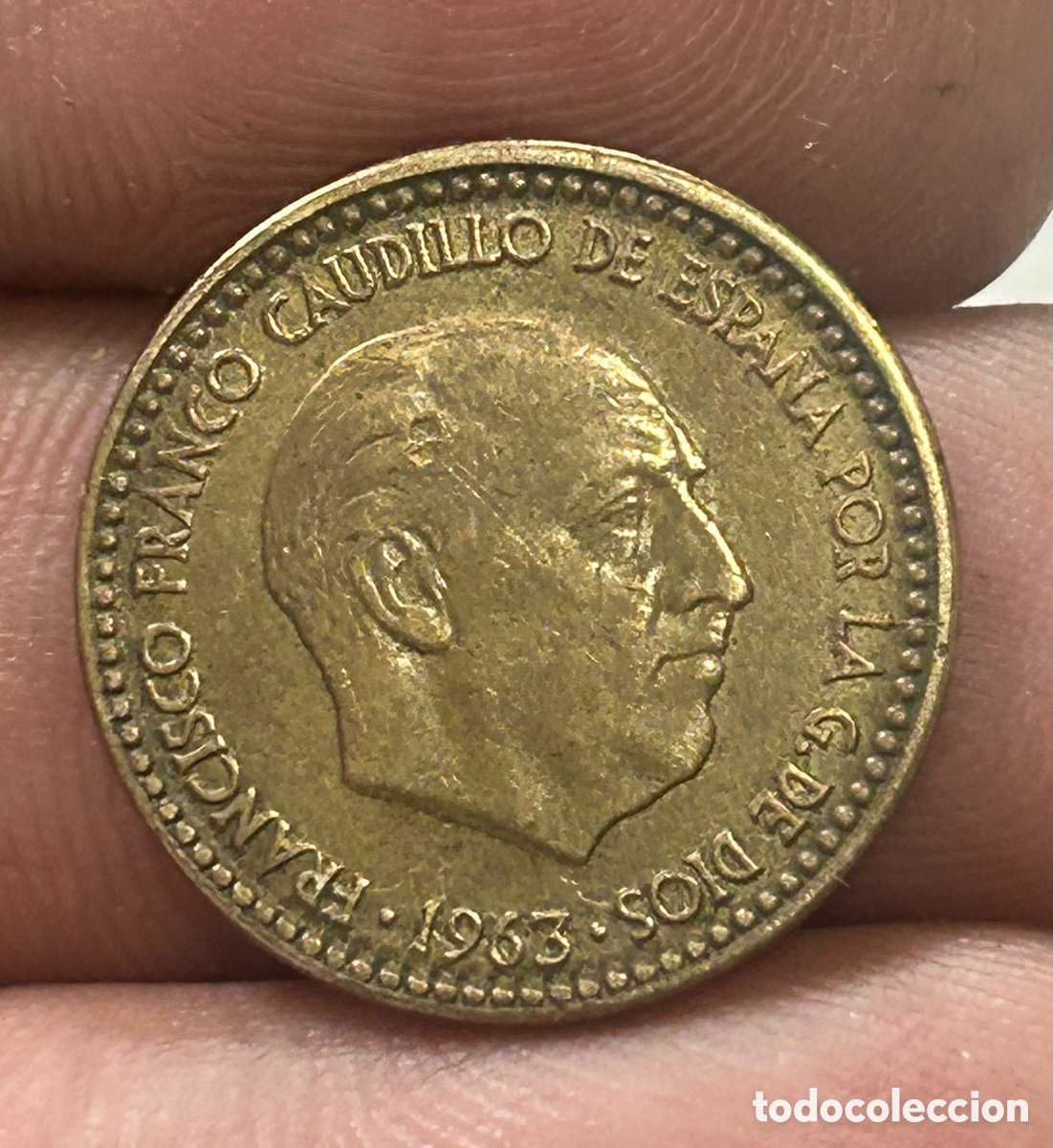 Monedas Franco: Moneda 1 peseta 1963*67 - Foto 1