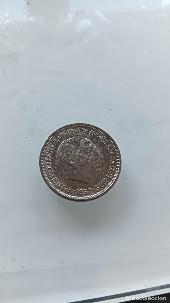 Monedas Franco: Moneda 5 Ptas de 1957 Franco - Foto 3
