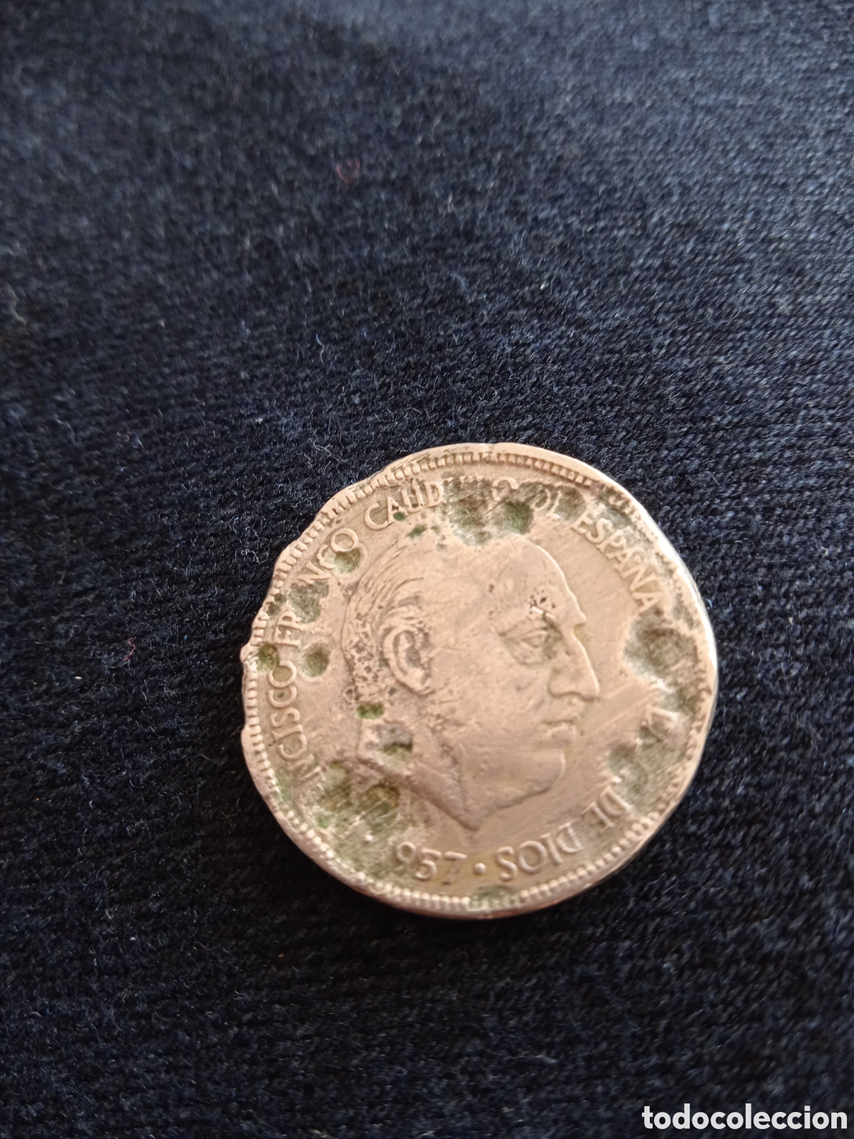 Monedas Franco: Moneda 5 pesetas a&ntilde;o 1957 - Foto 1