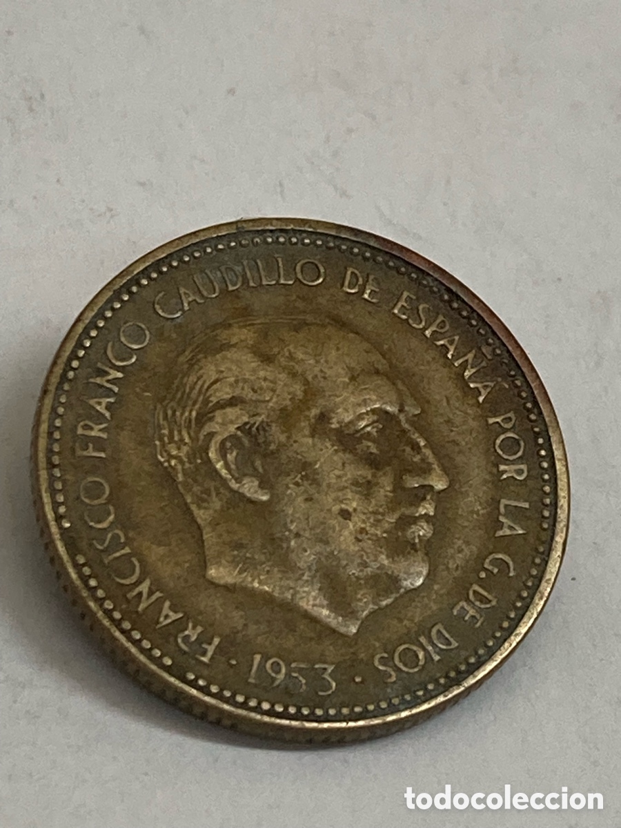 Monedas Franco: Moneda de 2,5 pesetas 1953 E19 54 X49 - Foto 1