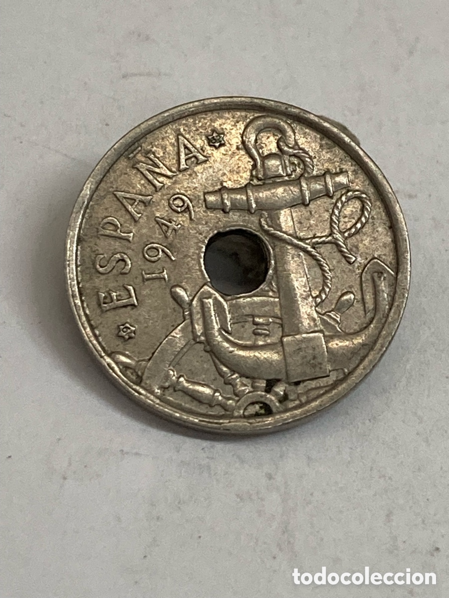 Monedas Franco: Moneda 50 c&eacute;ntimos 1949 E19 62 J62 - Foto 2