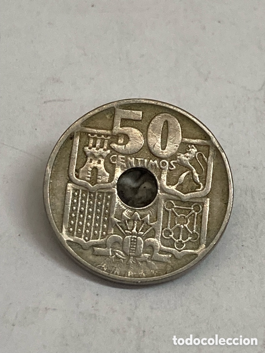 Monedas Franco: Moneda de 50 c&eacute;ntimos 1946 E19 J62 - Foto 2