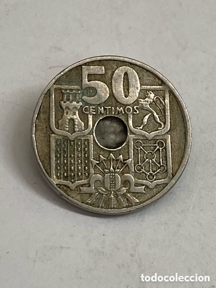 Monedas Franco: Moneda 50 c&eacute;ntimos 1949 E19 56 J62 - Foto 2