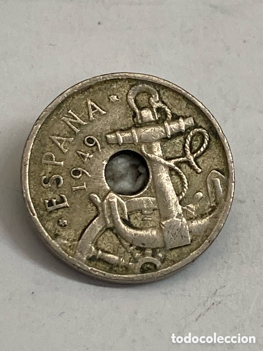 Monedas Franco: Moneda 50 c&eacute;ntimos 1949 E19 J62 - Foto 2