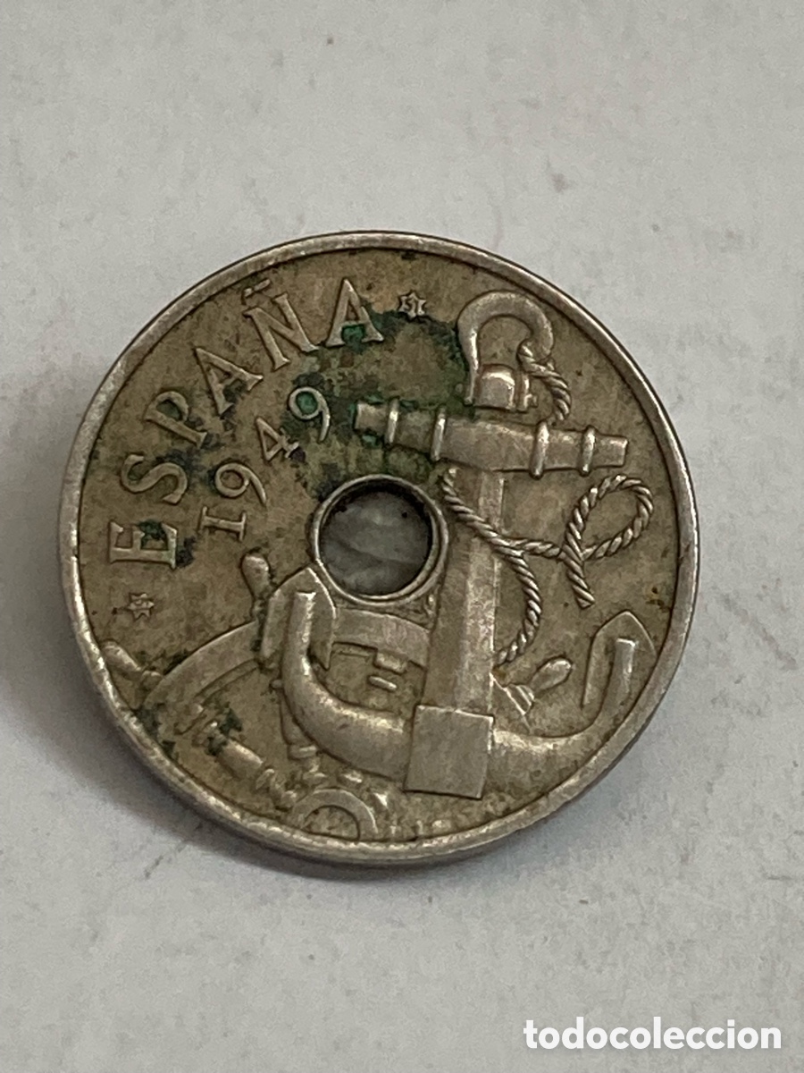 Monedas Franco: Moneda 50 c&eacute;ntimos 1949 E19 51 J62 - Foto 2