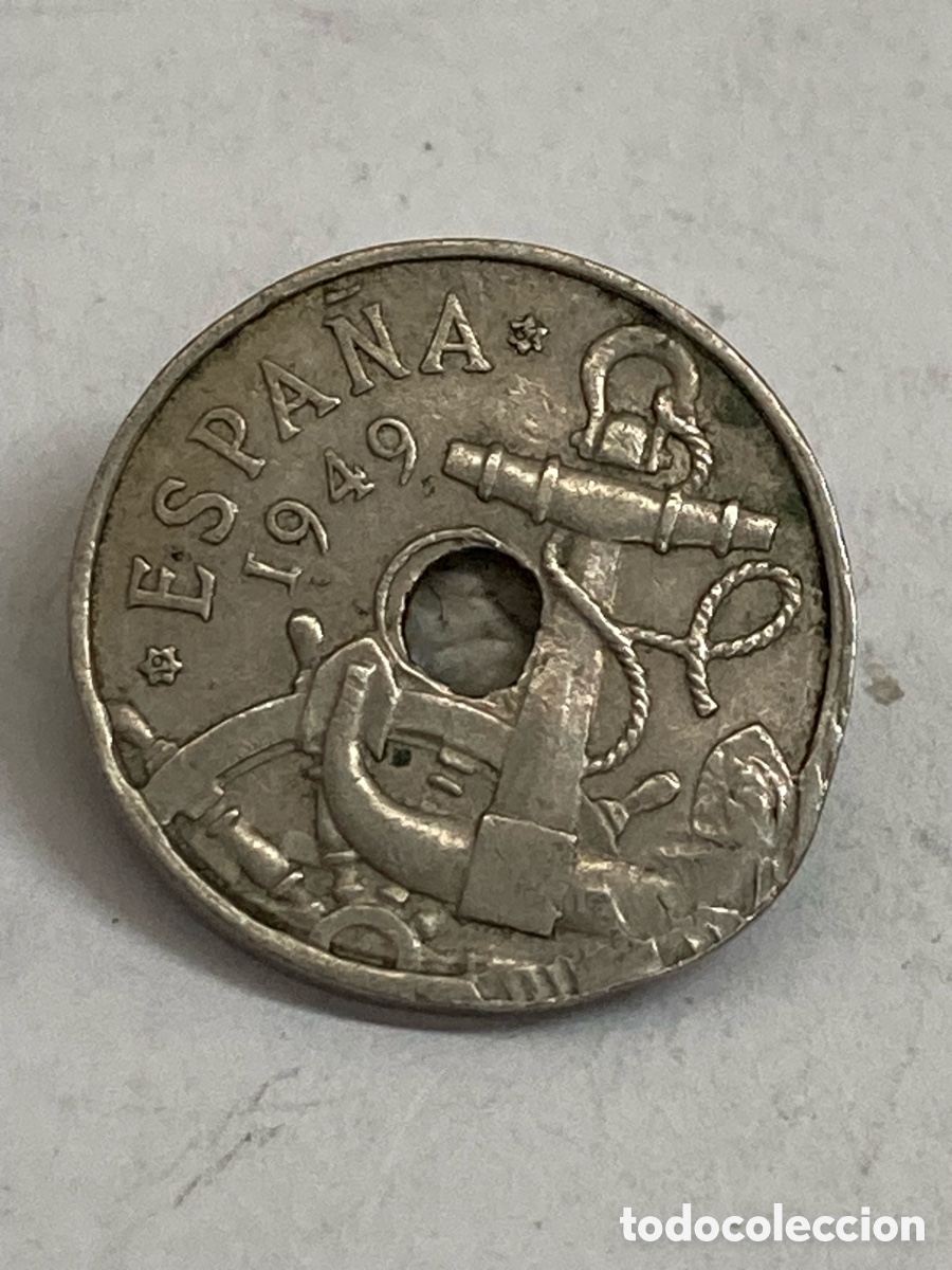 Monedas Franco: Moneda 50 c&eacute;ntimos 1949 E19 62 J62 - Foto 2