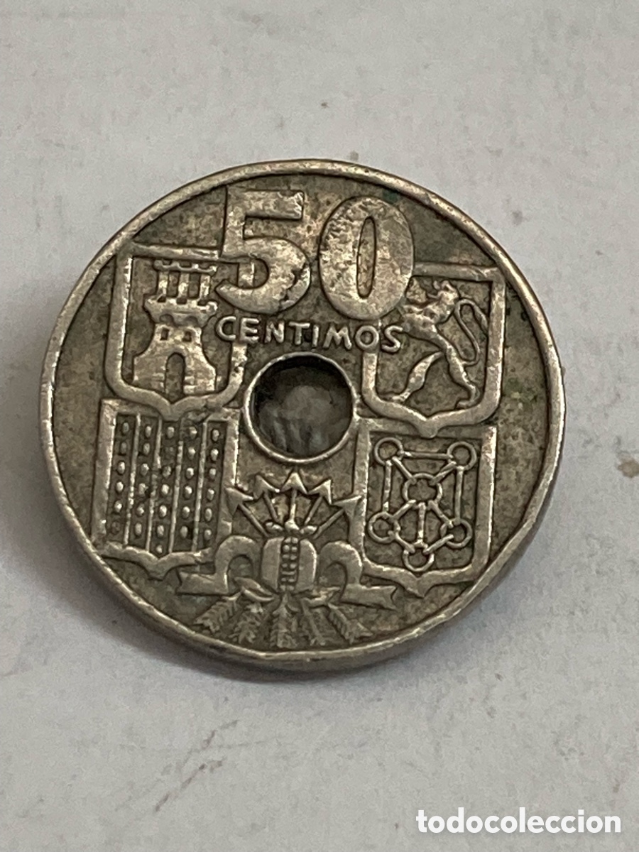 Monedas Franco: Moneda 50 c&eacute;ntimos 1963 E19 J62 - Foto 2