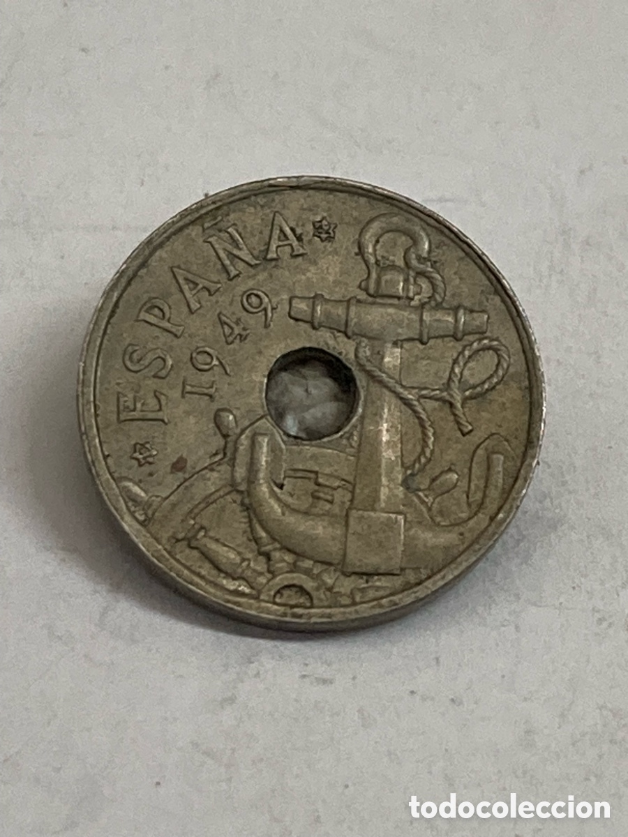 Monedas Franco: Moneda 50 c&eacute;ntimos 1949 E19 62 J62 - Foto 2