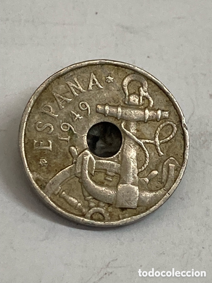 Monedas Franco: Moneda 50 c&eacute;ntimos 1949 E19 J62 - Foto 1