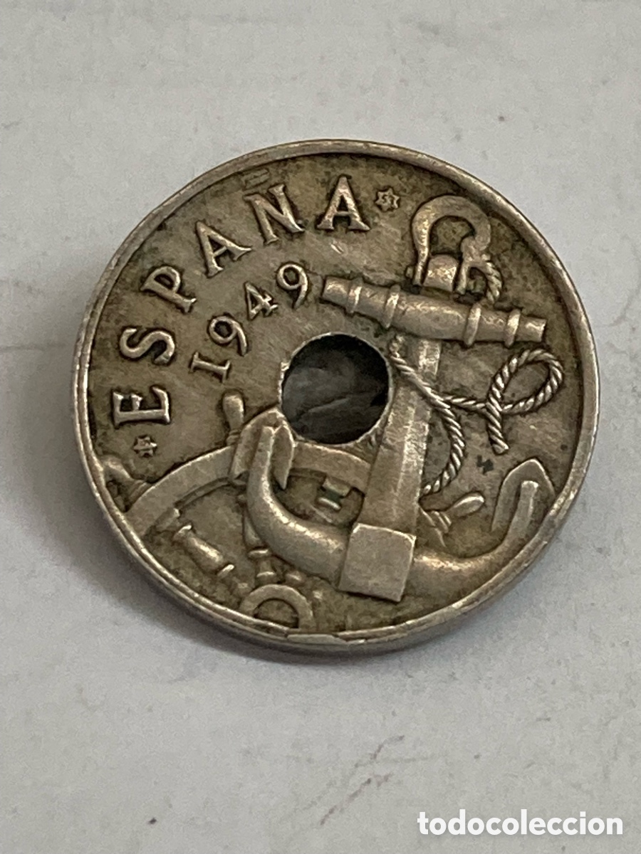 Monedas Franco: Moneda 50 c&eacute;ntimos 1949 E19 53 J62 - Foto 1