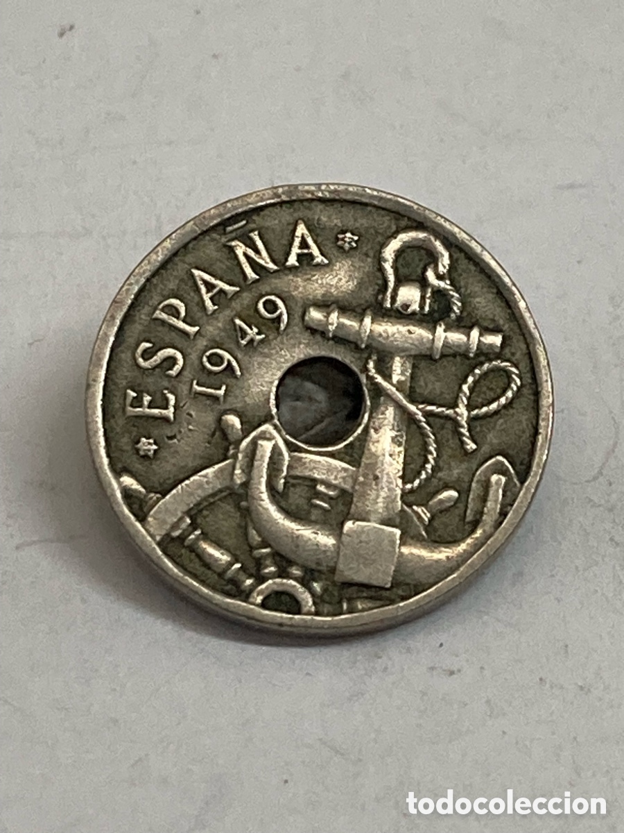 Monedas Franco: Moneda 50 c&eacute;ntimos 1949 E19 52 J62 - Foto 1