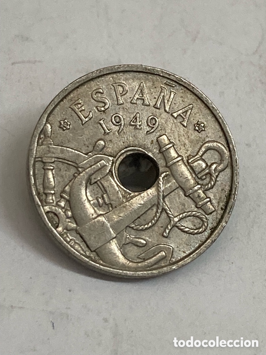 Monedas Franco: Moneda 50 c&eacute;ntimos 1949 E19 62 J62 - Foto 1