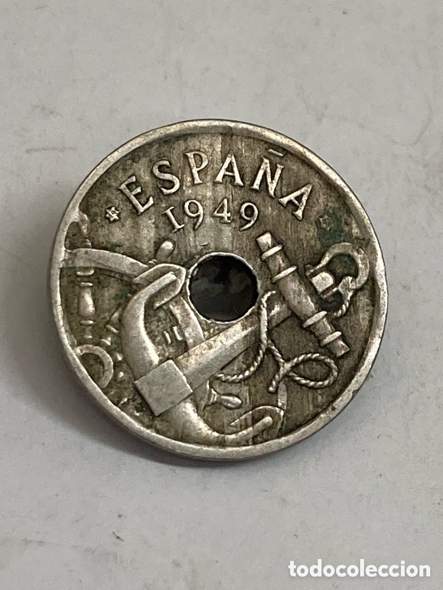 Monedas Franco: Moneda de 50 c&eacute;ntimos 1949 E19 V33 - Foto 2