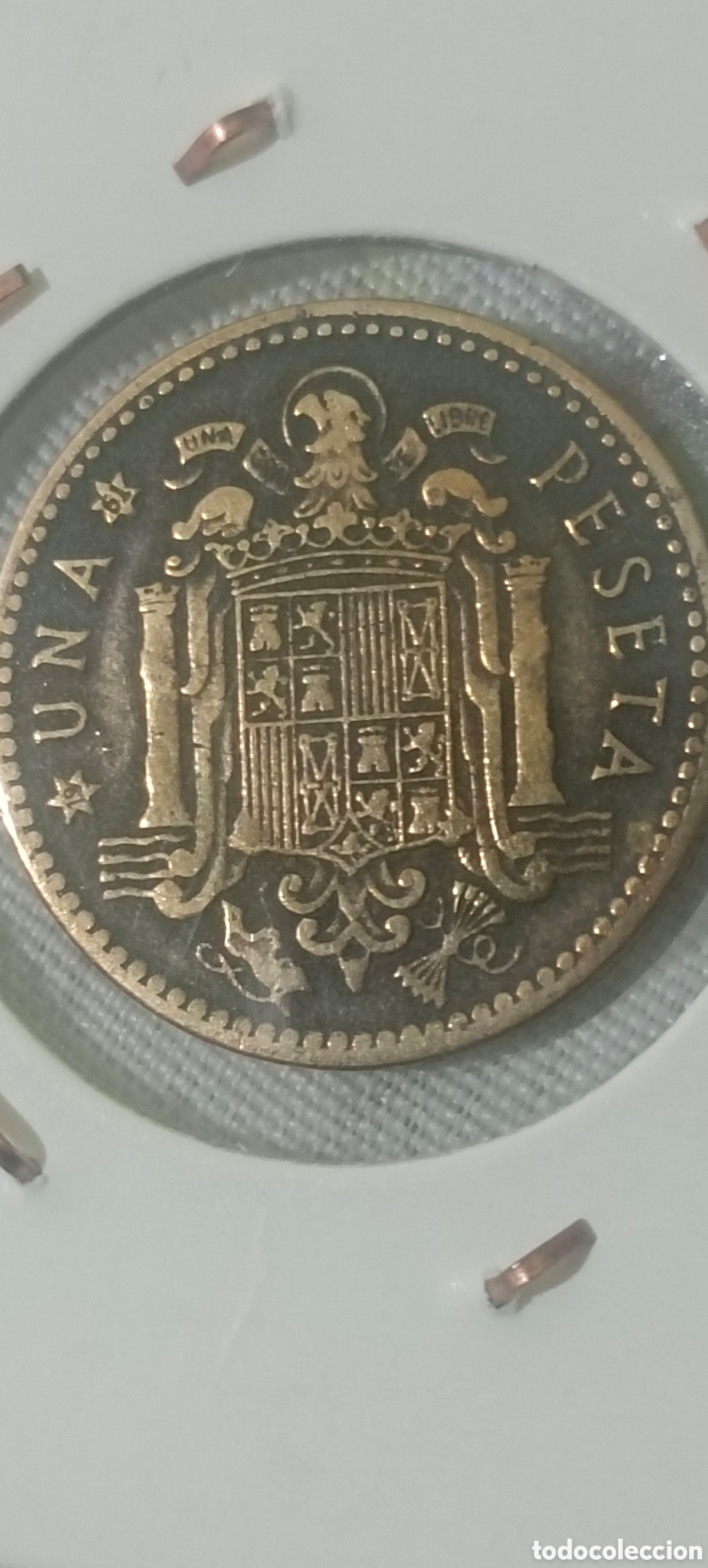 Monedas Franco: 1 pta, 1953 *61 Franco - Foto 2