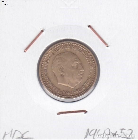 Monedas Franco: Moneda 1 Pta 1947*52 E Espa&ntilde;ol. Mbc. - Foto 1