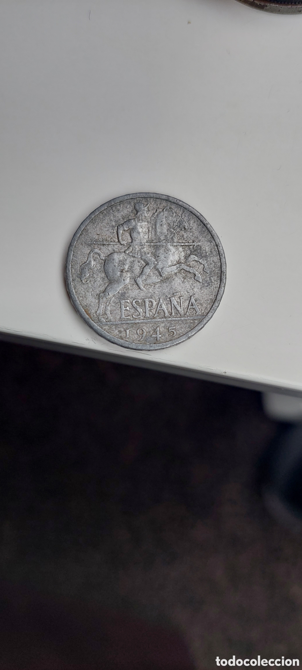 Monedas Franco: 10 Centimos 1945. Alum - Foto 1