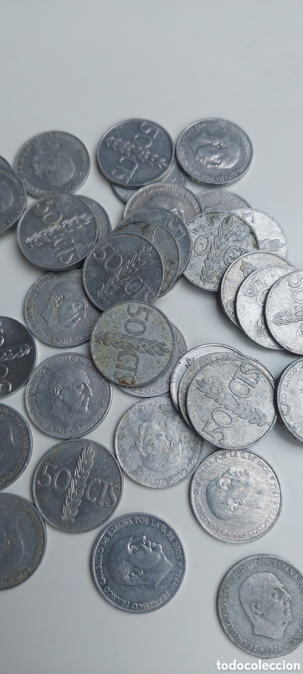 Monedas Franco: Lote 42 de 50 cent.1966 - Foto 4