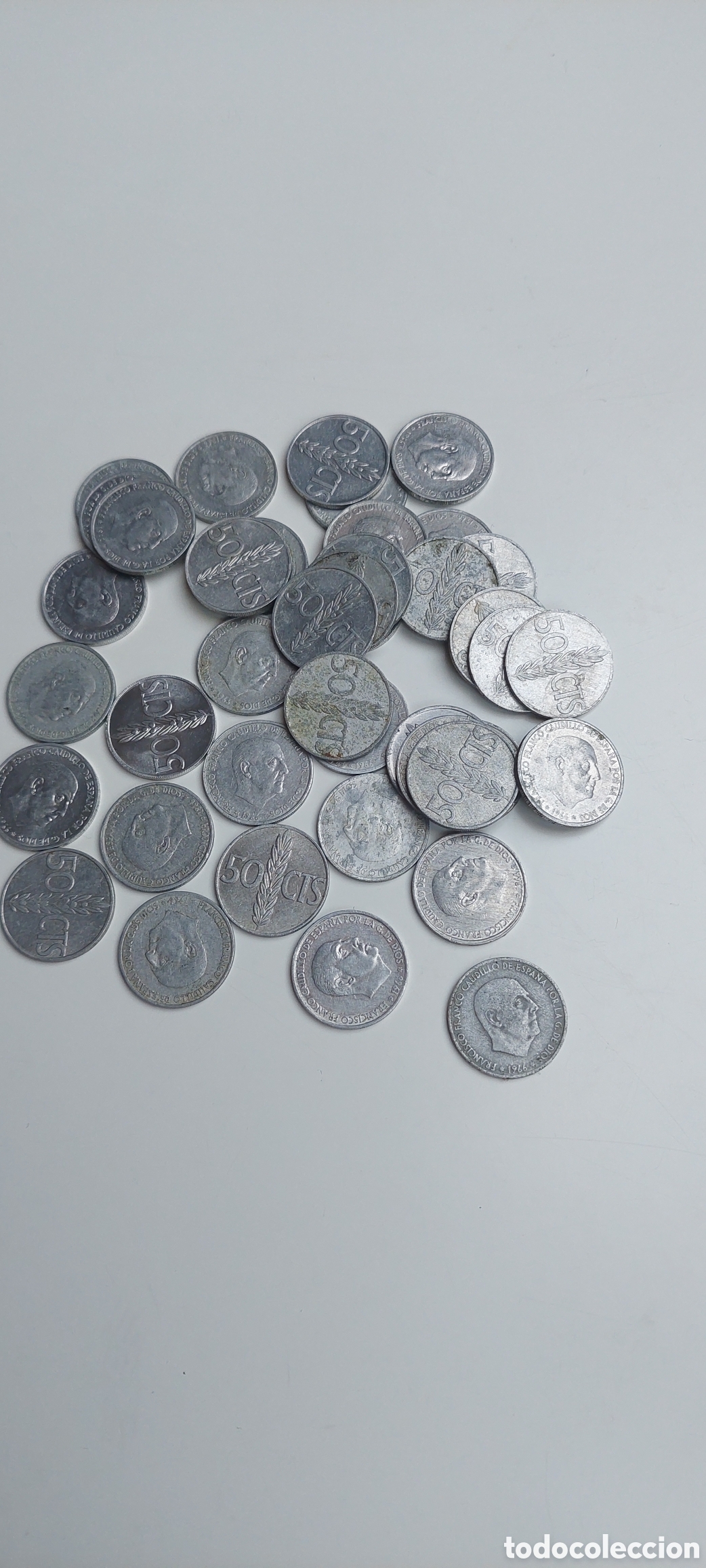 Monedas Franco: Lote 42 de 50 cent.1966 - Foto 1